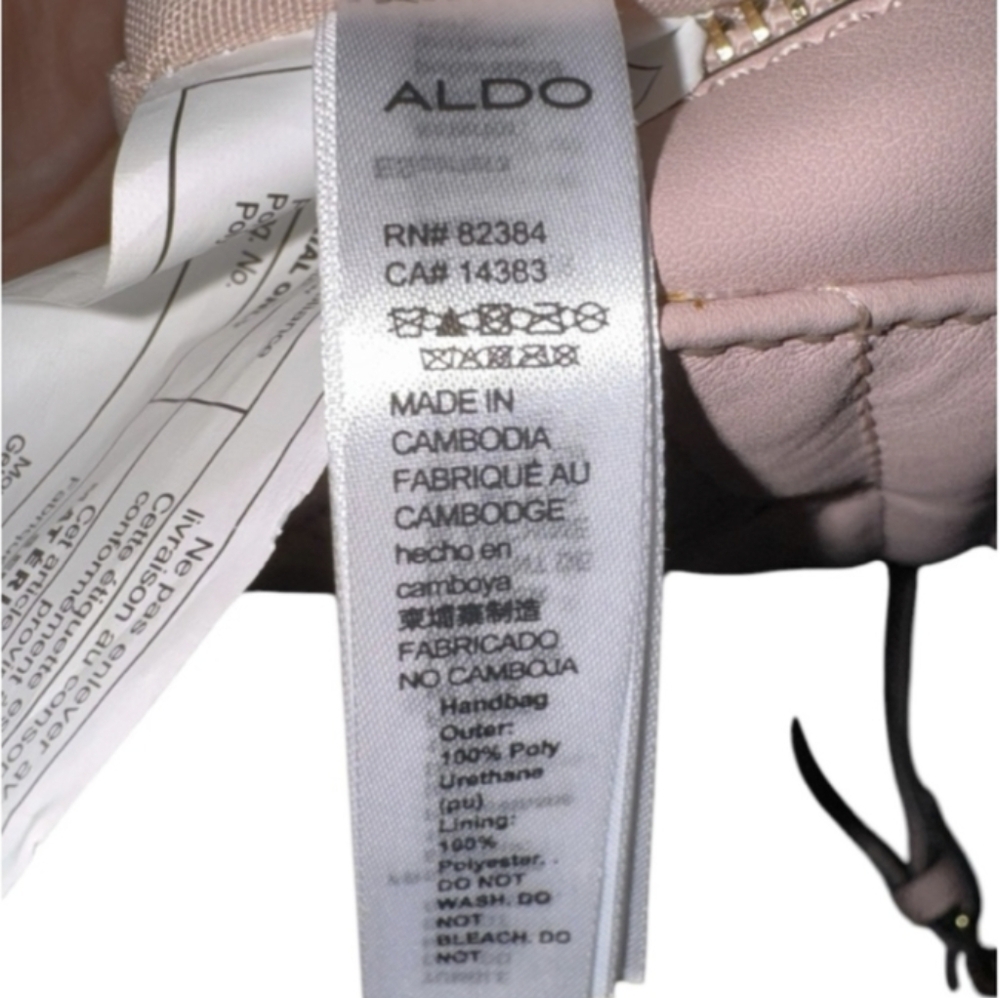 Aldo Pink Crossbody Bag with Tassel, EUC - Picture 6 of 9